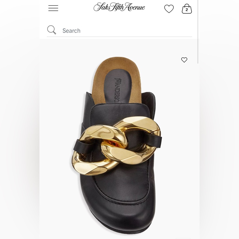 JW Anderson gently used Chain Mule Loafers size 39.